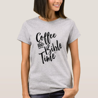 Kaffee-und Bibel-Zeit-T - Shirt