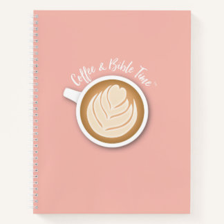 Kaffee- und Bibelzeit (Logo) Journal Pink Notizbuch