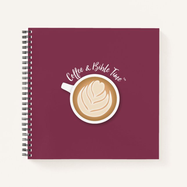 Kaffee- und Bibelzeitschrift (Logo) Berry Notizbuch (Vorderseite)