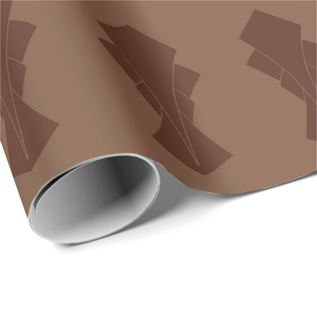 Kaffee und Brown Fantail Geschenkpapier (Rolleneckpunkt)