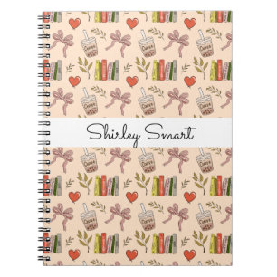 Kaffee und Bücher Notizbuch – Gemütliche Leserin Ä