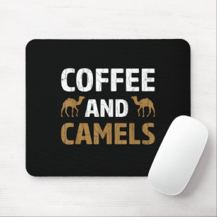 Kaffee und Camels Funny Camel Animal Lover Graphic Mousepad