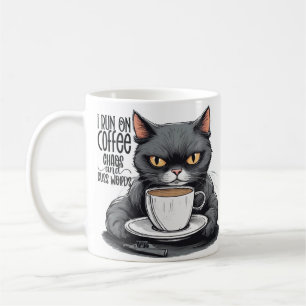 Kaffee und Chaos, Cat, Cat und Coffee Spaß Kaffeetasse