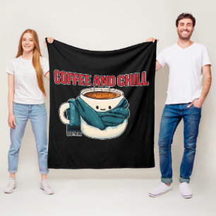 Kaffee und Chill Fleecedecke