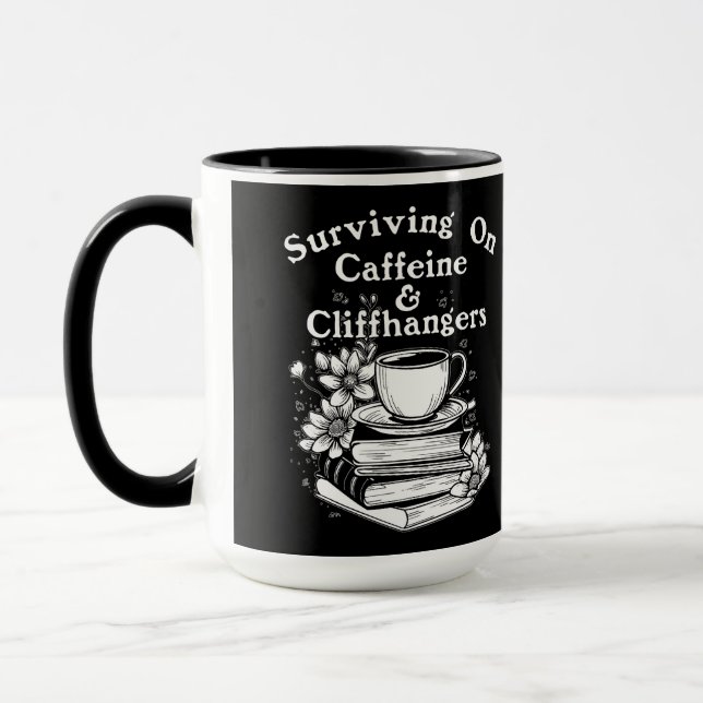 Kaffee und Cliffhanger Tasse (Links)
