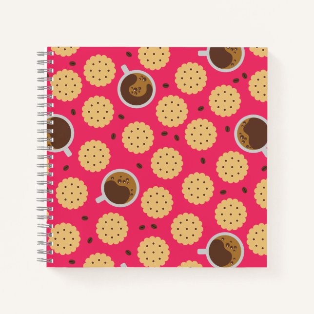 Kaffee und Cookies Notizbuch (Vorderseite)