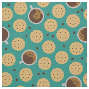Kaffee und Cookies Stoff