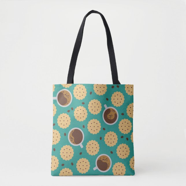 Kaffee und Cookies Tasche (Vorderseite)