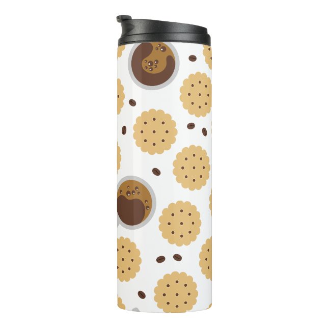 Kaffee und Cookies Thermosbecher (Nach rechts gedreht)