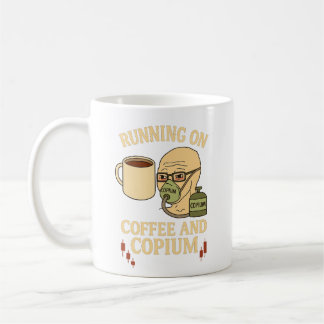 Kaffee und Copium Krypto-Tasse Kaffeetasse