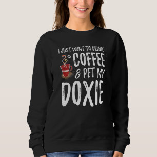 Kaffee und Dackel Dackel Hunde Mama Hund Vater Sweatshirt
