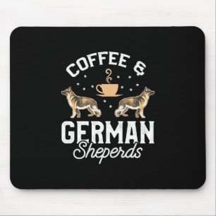 Kaffee und Deutscher Hirte Mousepad
