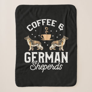 Kaffee und Deutscher Hirte Sherpadecke