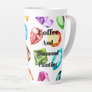 Kaffee und Diamant-Malerei Milchtasse