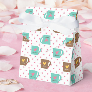 Kaffee- und Donut-Muster Geschenkschachtel