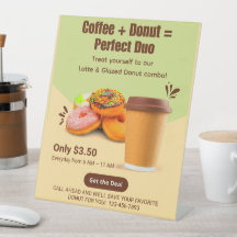 Kaffee und Donuts anpassen - Das perfekte Duo