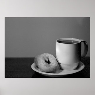Kaffee und Donuts Poster