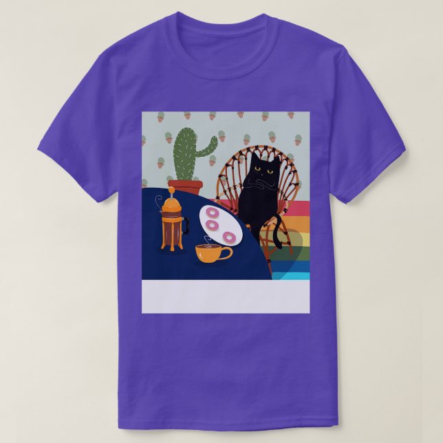 Kaffee und Donuts T-Shirt (Design vorne)