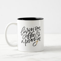 Kaffee und ein Gebet handgezeichnet
