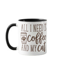 Kaffee und eine Katze