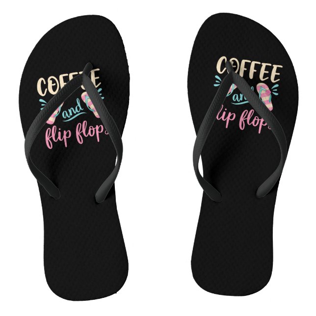 Kaffee und Flip Flops (Fußbett)