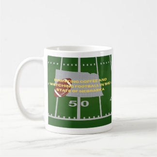 Kaffee und Football in Nebraska Kaffeetasse