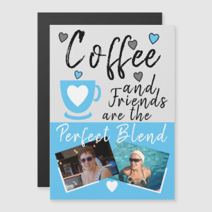 Kaffee und Foto - Kühlschrankmagnet Magneteinladung