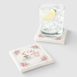 Kaffee und Freunde der perfekten Mischung Steinuntersetzer