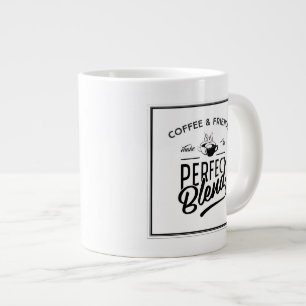Kaffee und Freunde machen die perfekte Mischung Jumbo-Tasse