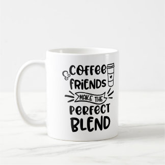 Kaffee und Freunde machen die Tasse für ein Mischa