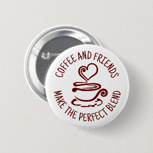 Kaffee und Freunde, machen Sie den perfekten Mix Button