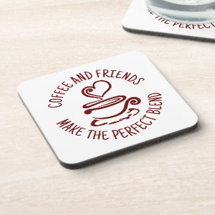Kaffee und Freunde, machen Sie den perfekten Mix Getränkeuntersetzer