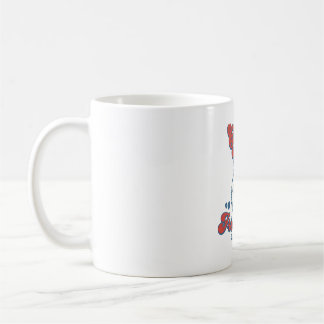 Kaffee und Frösche-Hunde-Illustration Kaffeetasse