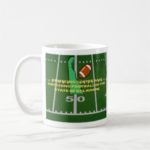Kaffee und Fußball in Delaware Kaffeetasse