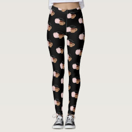 Kaffee und Gehirn sind das dynamische Duo! Leggings