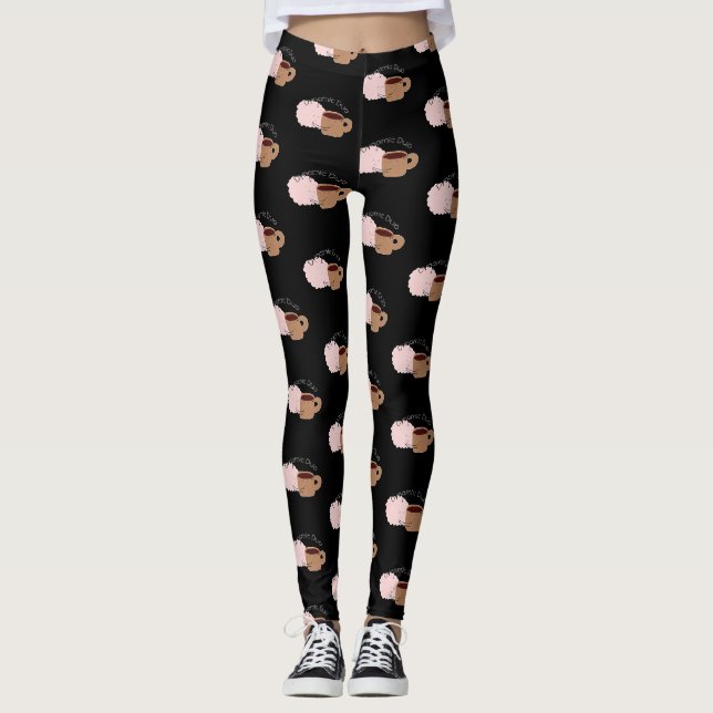 Kaffee und Gehirn sind das dynamische Duo! Leggings (Vorderseite)