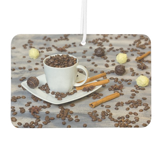 Kaffee und Gewürze Autolufterfrischer (Rückseite)