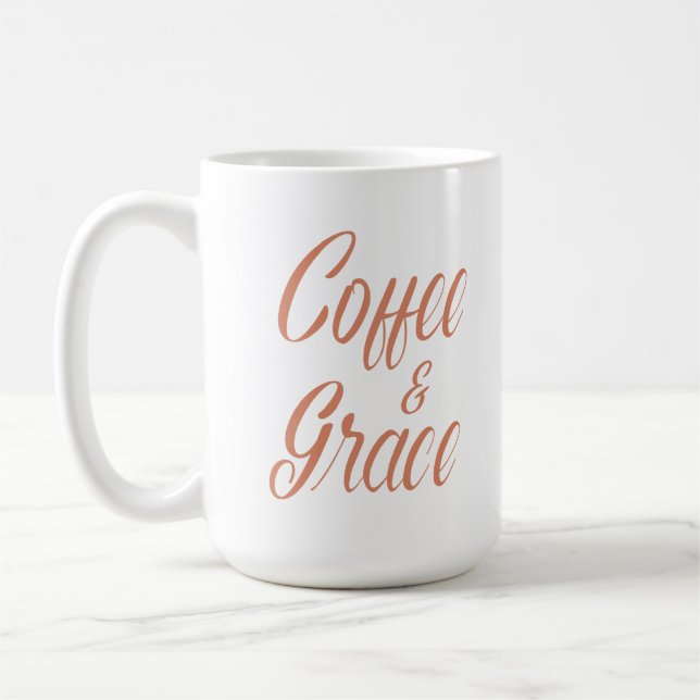 Kaffee und Grace Kaffeetasse (Links)