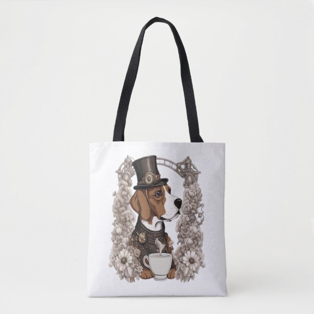 Kaffee und Hund Tasche (Vorderseite)