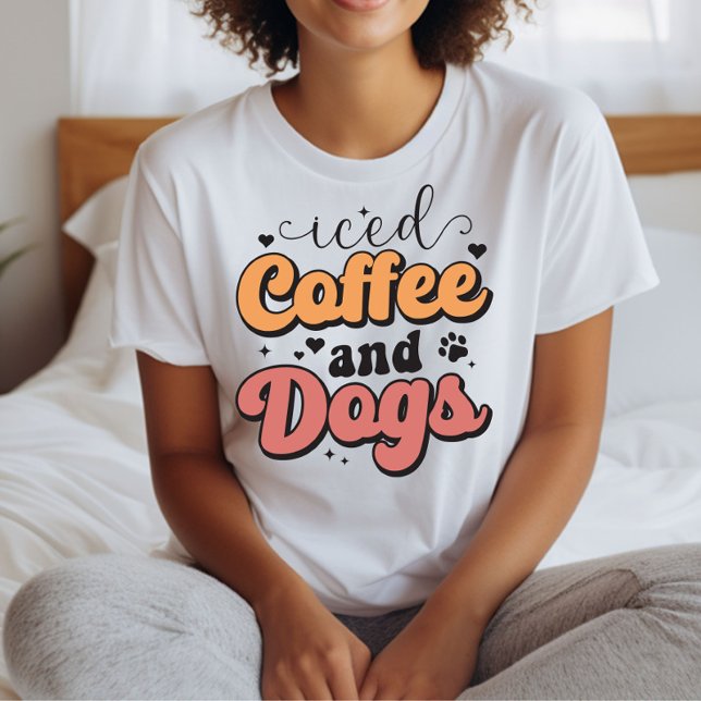 Kaffee und Hunde, Hundeliebhaber T-Shirt (Von Creator hochgeladen)