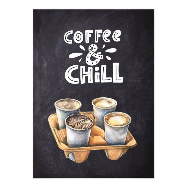 Kaffee und Kaffee Fotodruck (Vorne)