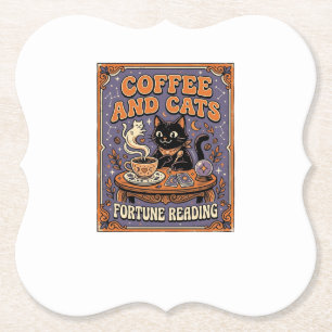 Kaffee Und Katzen Katze Teeblätter Kaffee Schicksa Untersetzer