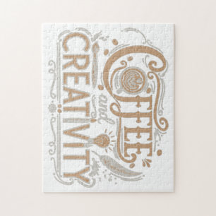 Kaffee und Kreativität Typografie