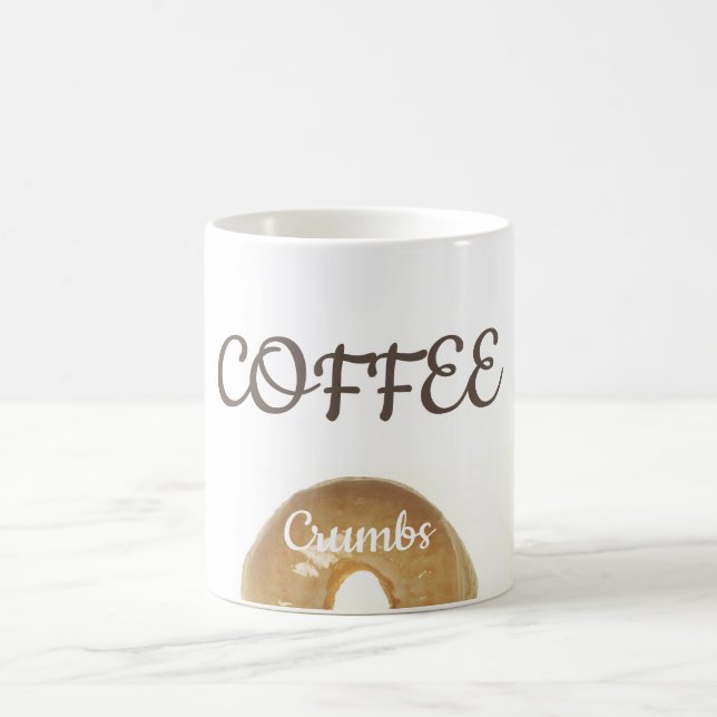 Kaffee und Krümele aus Kupfer lustig Kaffeetasse (Mittel)