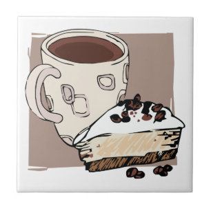Kaffee und Kuchen Fliese
