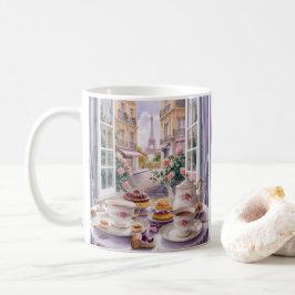 Kaffee und Kuchen in Paris Frankreich - Traumhafte Kaffeetasse