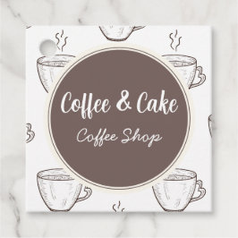 Kaffee und Kuchen Kaffee Shop Geschenkanhänger