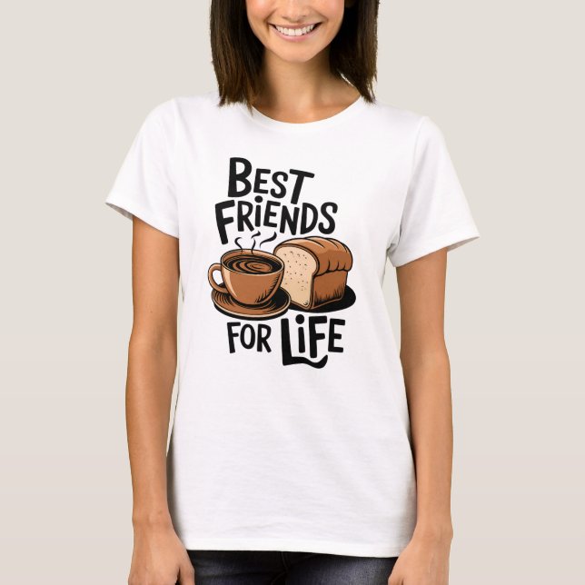 Kaffee und Kuchen T-Shirt (Vorderseite)
