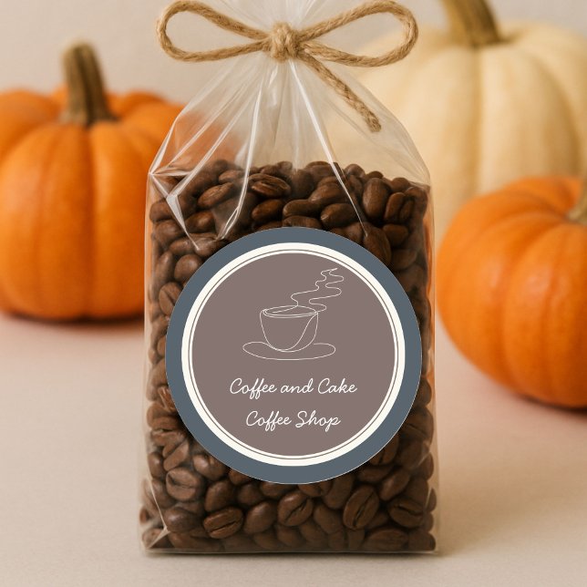 Kaffee- und Kuchenkaffee Quadratischer Aufkleber (Von Creator hochgeladen)