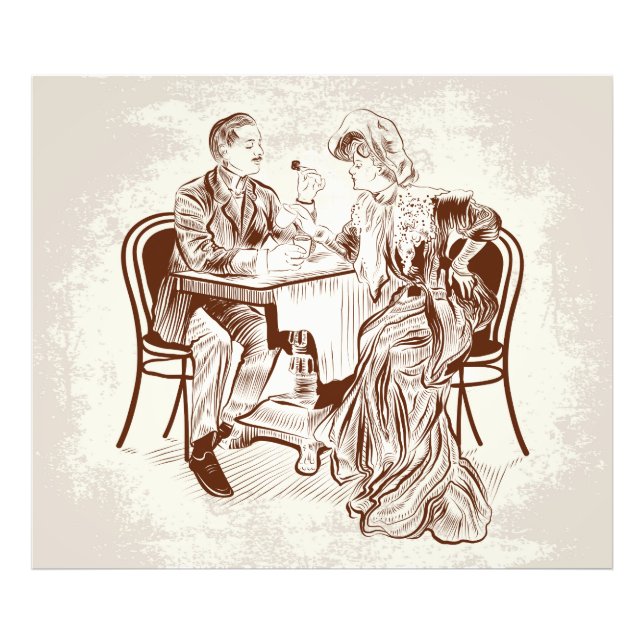 Kaffee und Liebe Fotodruck (Vorne)